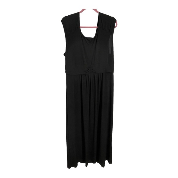 NY Collection Maxi Long Party Prom Dress Sleeveless Black Size 2X New With Tags - Picture 2 of 8